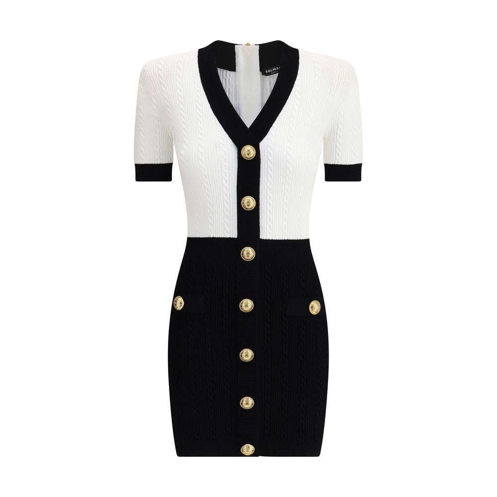 Balmain Braided pattern midi Women's Dress