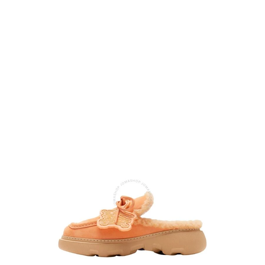 Burberry Suede And Shearling Stony Mules 2