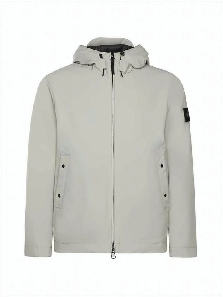Stone Island Minimalist Short Padded Jacket with Hood