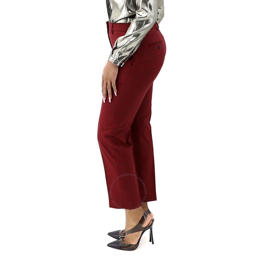 Burberry Burberry Wiluna Cage Pattern Wool Trousers, Brand Size 6 (US Size 4)