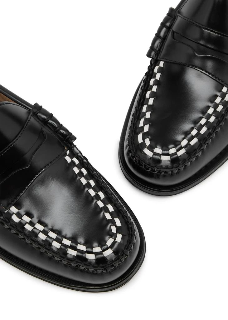 G.H BASS & CO Weejuns Larson Weave glossed leather loafers 3