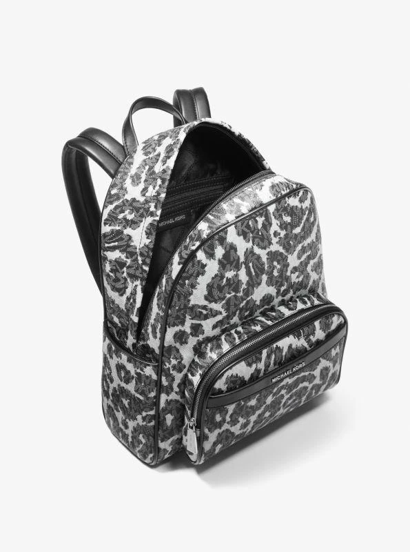 Michael Kors Bex Leopard Logo Backpack 2