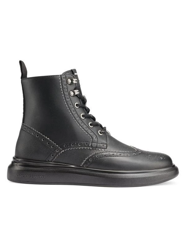 Karl Lagerfeld Paris Wingtip Leather Boots 1