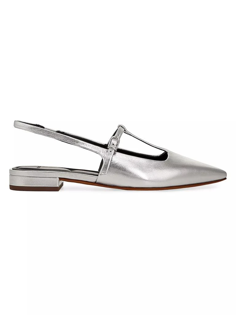 Vince Iliana Metallic Leather Flats 1