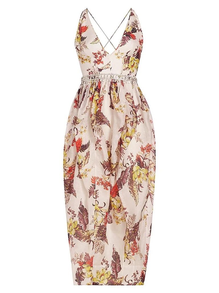 Matchmaker Tulip Linen-Silk Midi-Dress  On Sale Now with Up to 76% Off |  Discover Exclusive Deals & Savings at BeyondStyle  Authentic Zimmermann  linen|midi-length|sleeveless|Women's|v-neck|women-owned or  founded|floral|women's|contemporary|women's ...