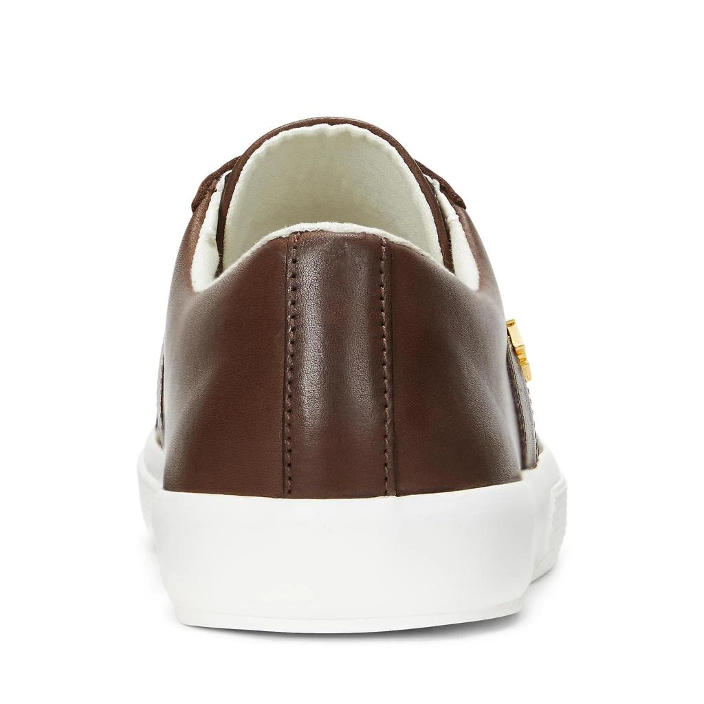 Ralph Lauren Janson II Burnished Leather Sneakers 3