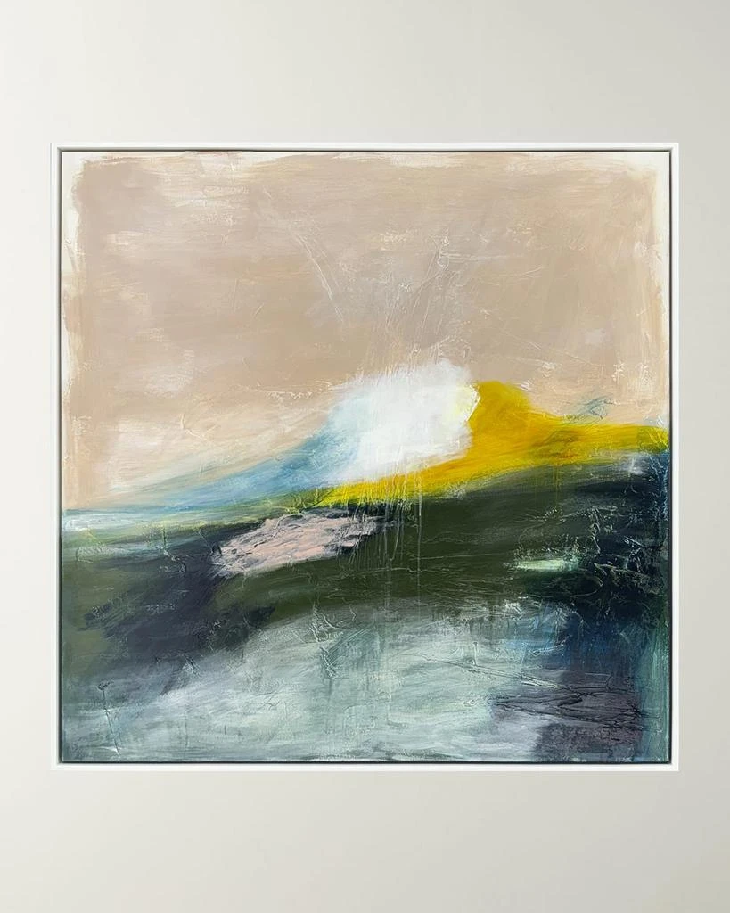 "Blush and Bashful" Framed Giclee on Hand-Painted Canvas