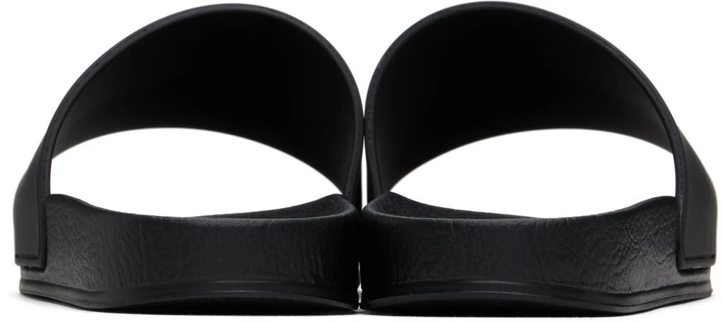 Palm Angels Black Classic Logo Pool Slides 2
