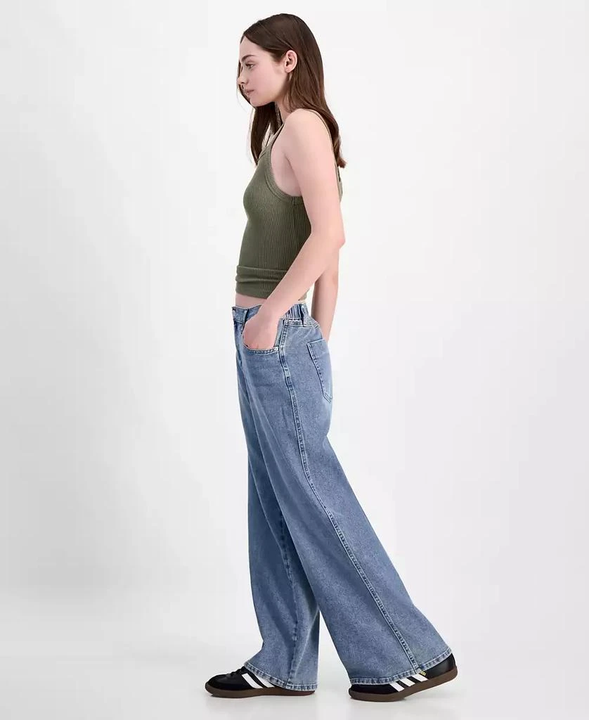 Vanilla Star Juniors' Mid Rise Wide Leg Jeans 2