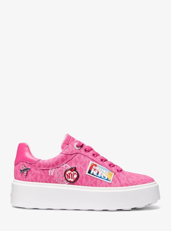 Michael Kors Romey Embellished Signature Logo Platform Sneaker 2