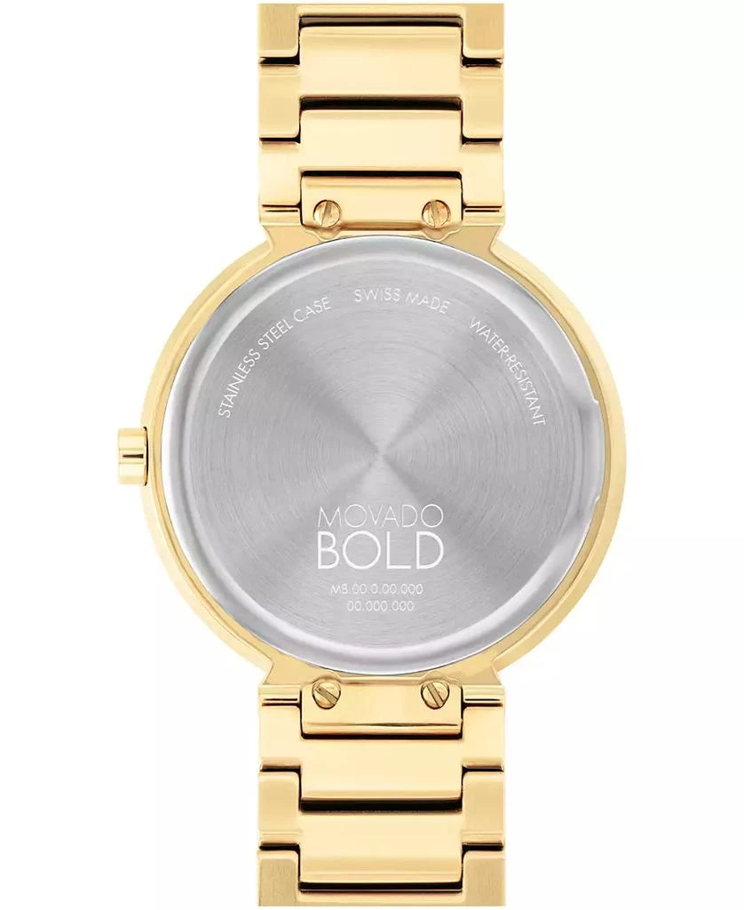 Movado Women's Bold Horizon Swiss Quartz Ionic Plated Light Gold-Tone 2 Steel Watch 34mm 3