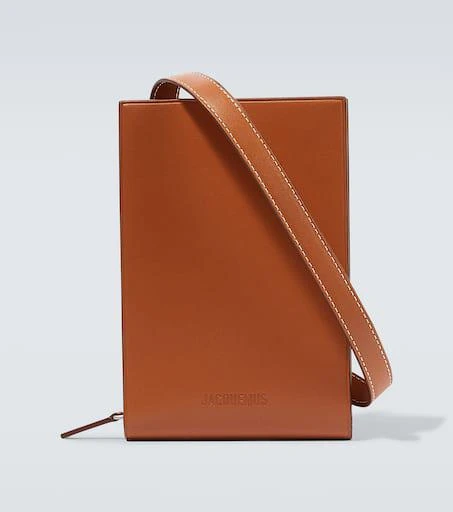 Jacquemus Le Gadju leather wallet with strap 1