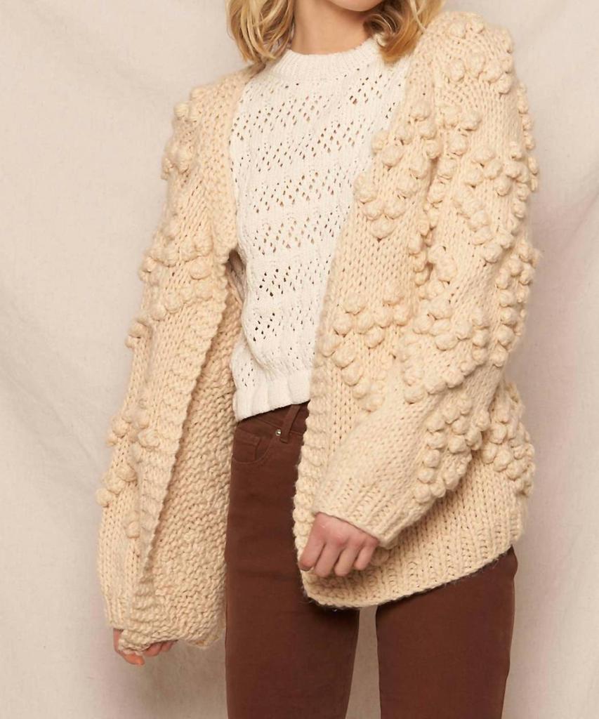En Creme En Creme - Pom Pom Cardigan