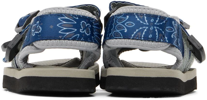 Suicoke Kids Navy 
Gray Kisee Sandals 2