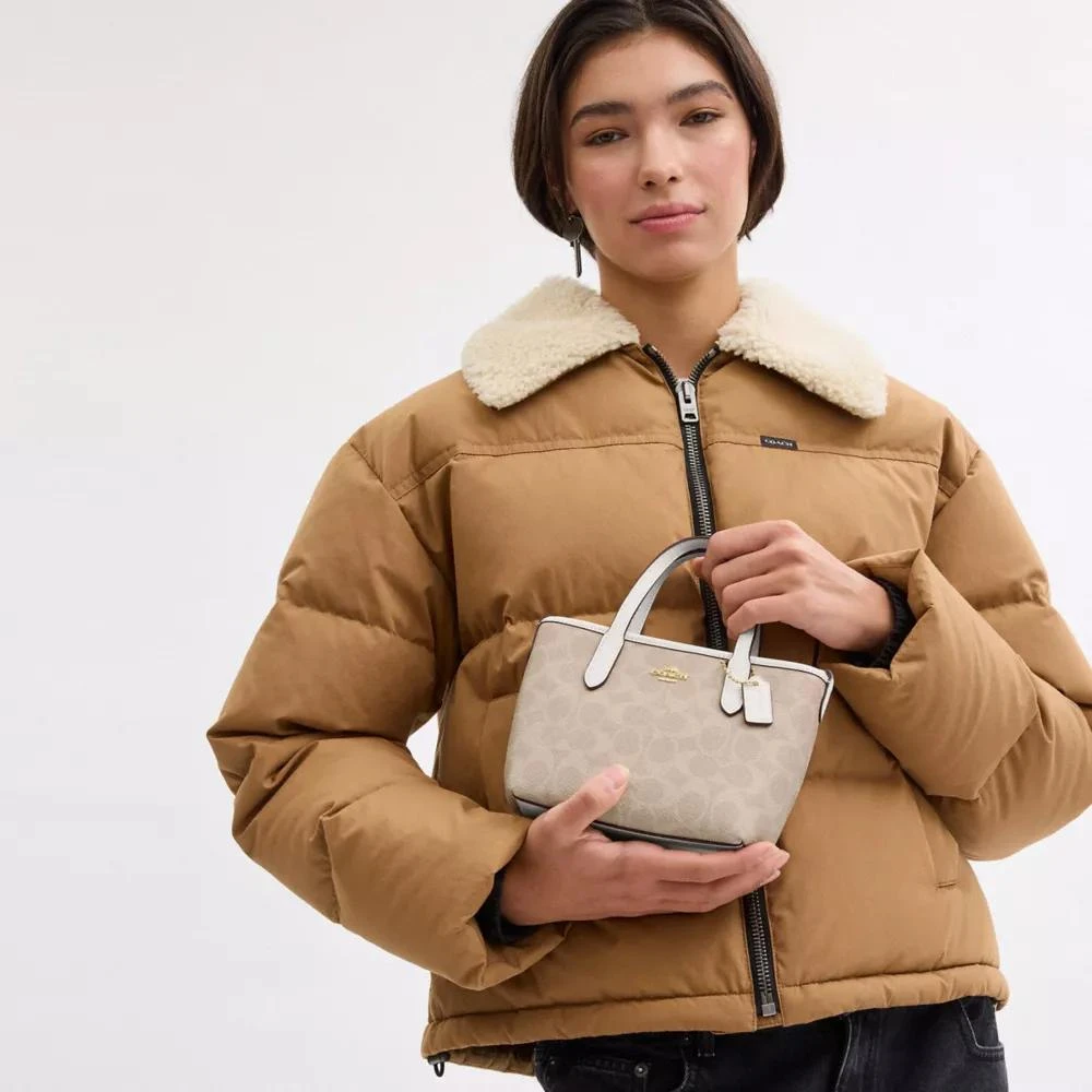 Coach City Mini Tote Bag In Signature Canvas 3