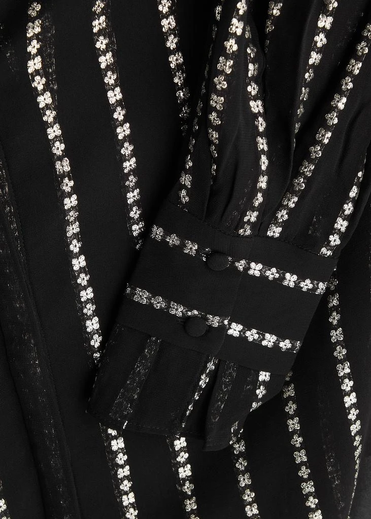 Paige Sosa floral stripe georgette blouse 5