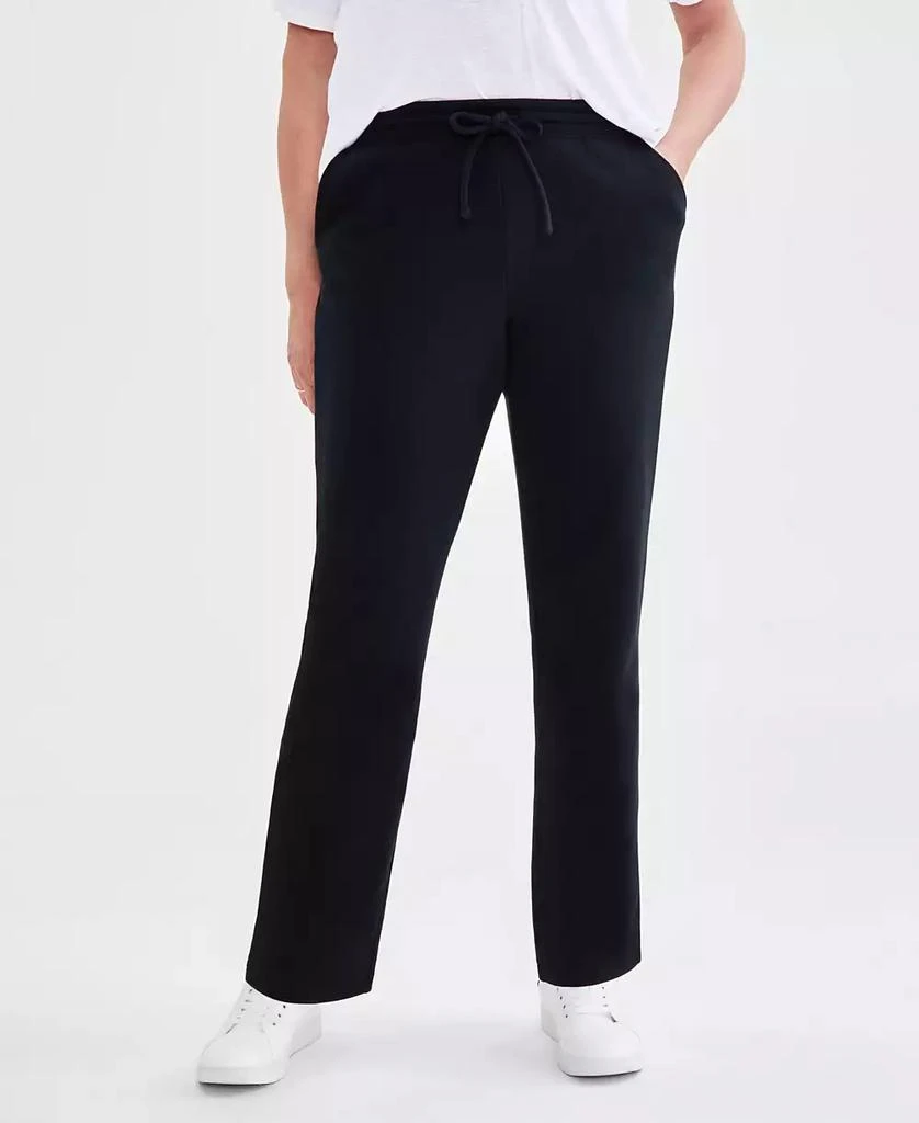Style & Co Petite Cotton Fleece Drawstring Sweatpants, Created for Macy's 1