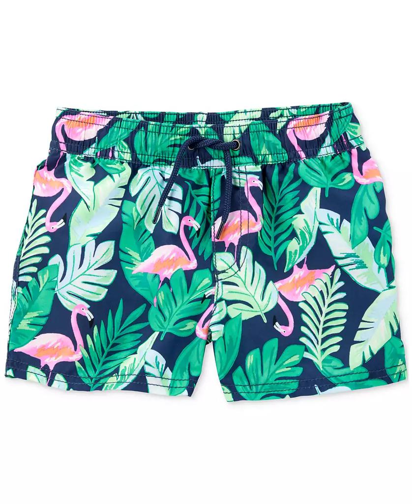 Carter
s Toddler Boys Rash Guard 
Tropical-Print Swim Trunks, 2 Piece Set