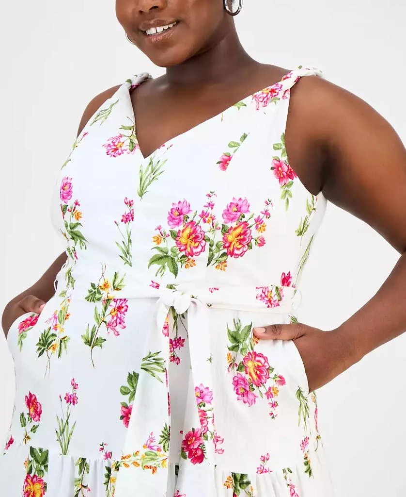 Taylor Plus Size Floral V-Neck Sleeveless Maxi Dress 4