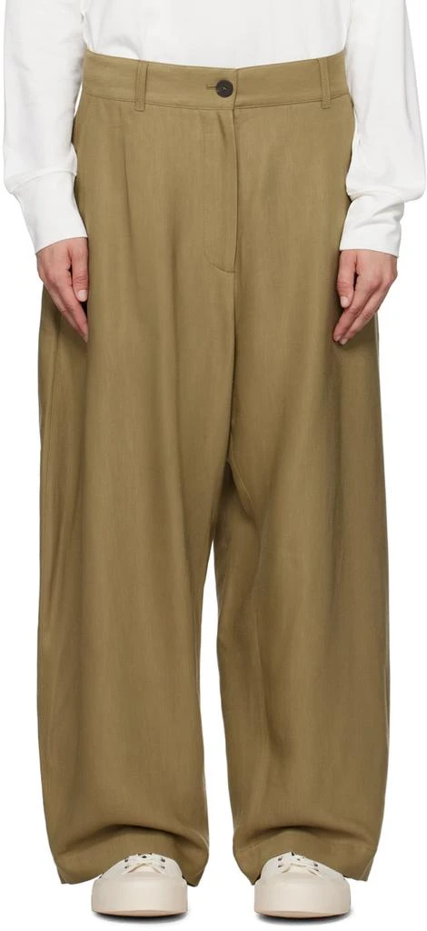 Studio Nicholson Khaki Chalco Trousers 1