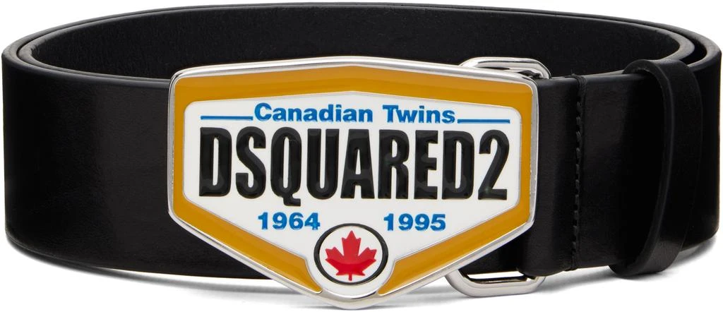 DSQUARED2 Black 
Dsquared2
 Logo Plaque Belt