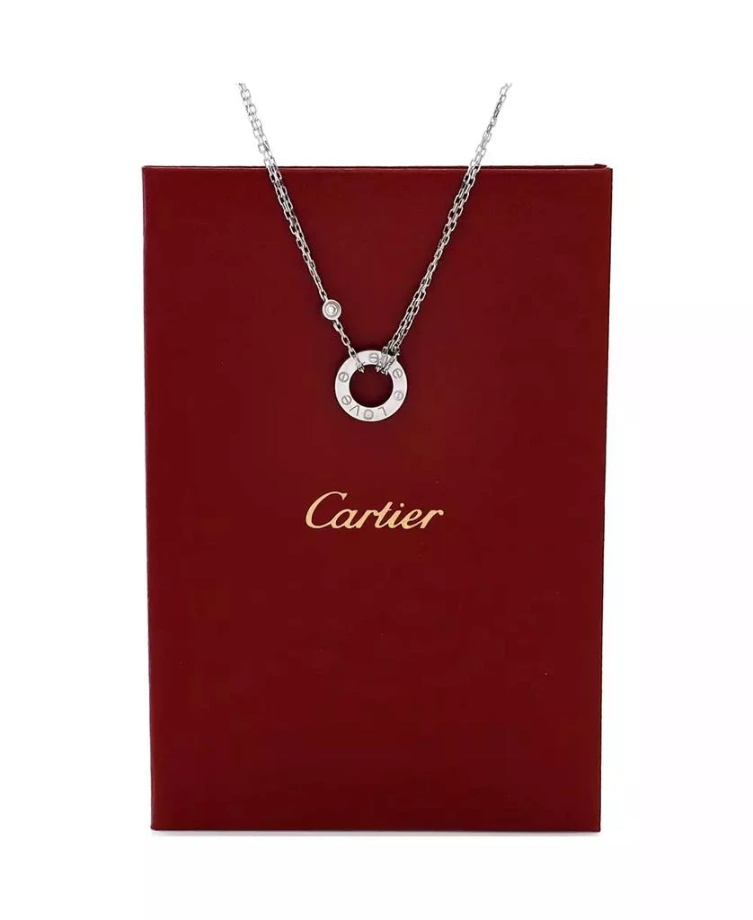 Cartier 2 Diamonds Love Pendant Necklace 2