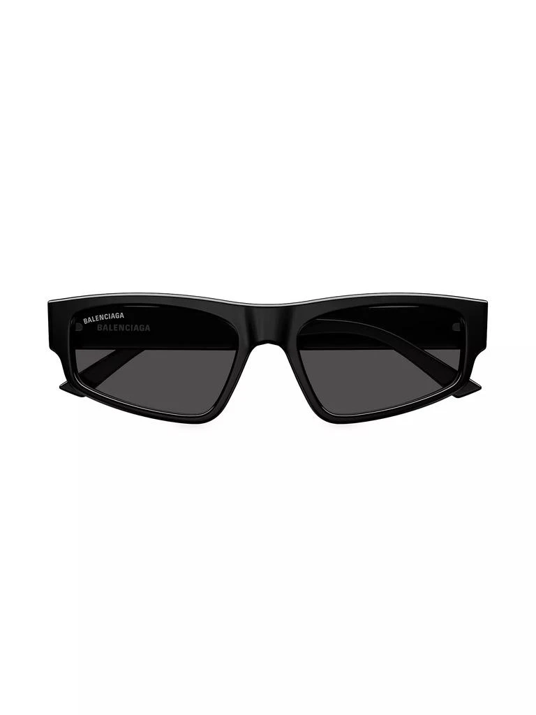 Balenciaga Flat 56MM Rectangular Sunglasses 1