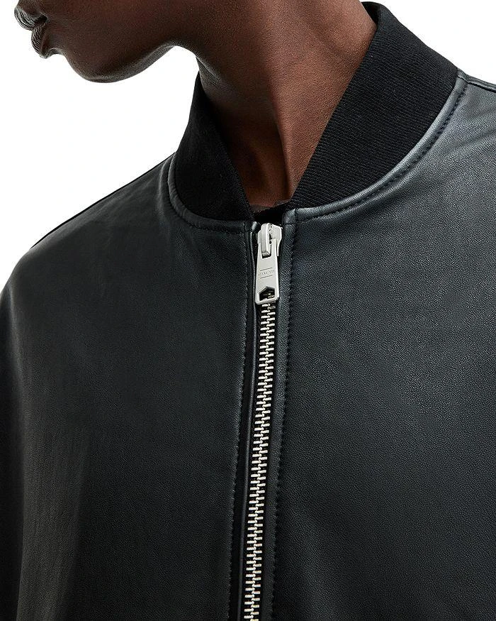 ALL SAINTS Yara Lea Leather Bomber Jacket 6