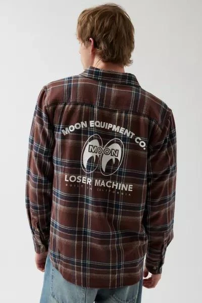 Loser Machine Loser Machine X MOONEYES Charlie Plaid Long Sleeve Button-Down Work Shirt 1