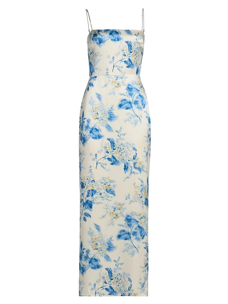 Reformation Frankie Silk Slip Maxi Dress