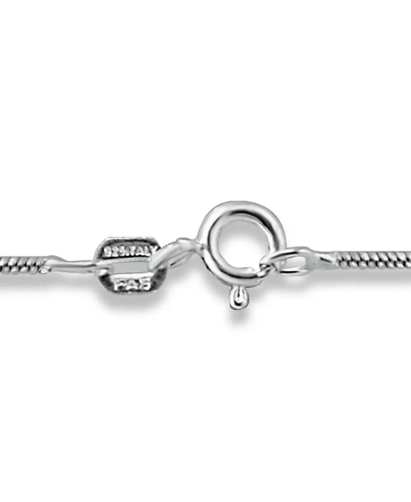 Giani Bernini Sterling Silver Necklace, 16" Square Snake Chain 5