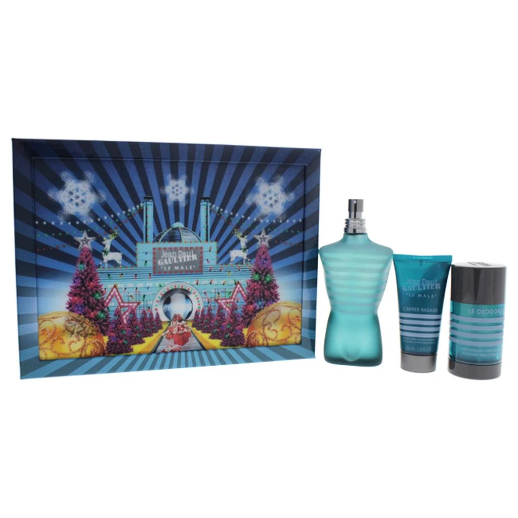 Jean Paul Gaultier Le Male by  for Men - 3 Pc Gift Set 4.2oz EDT Spray, 1.6oz Soothing After Shave Balm, 2.6oz Alcohol-Free Deodorant Stick 1