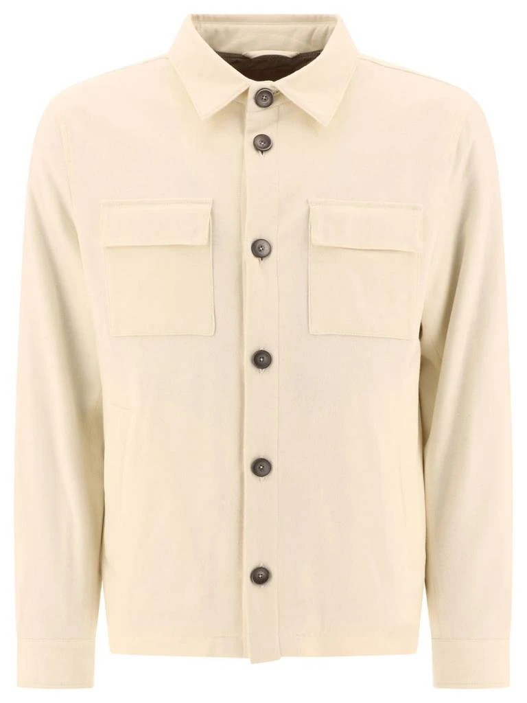 Herno Herno "Resort" Overshirt In Cashmere And Silk 1