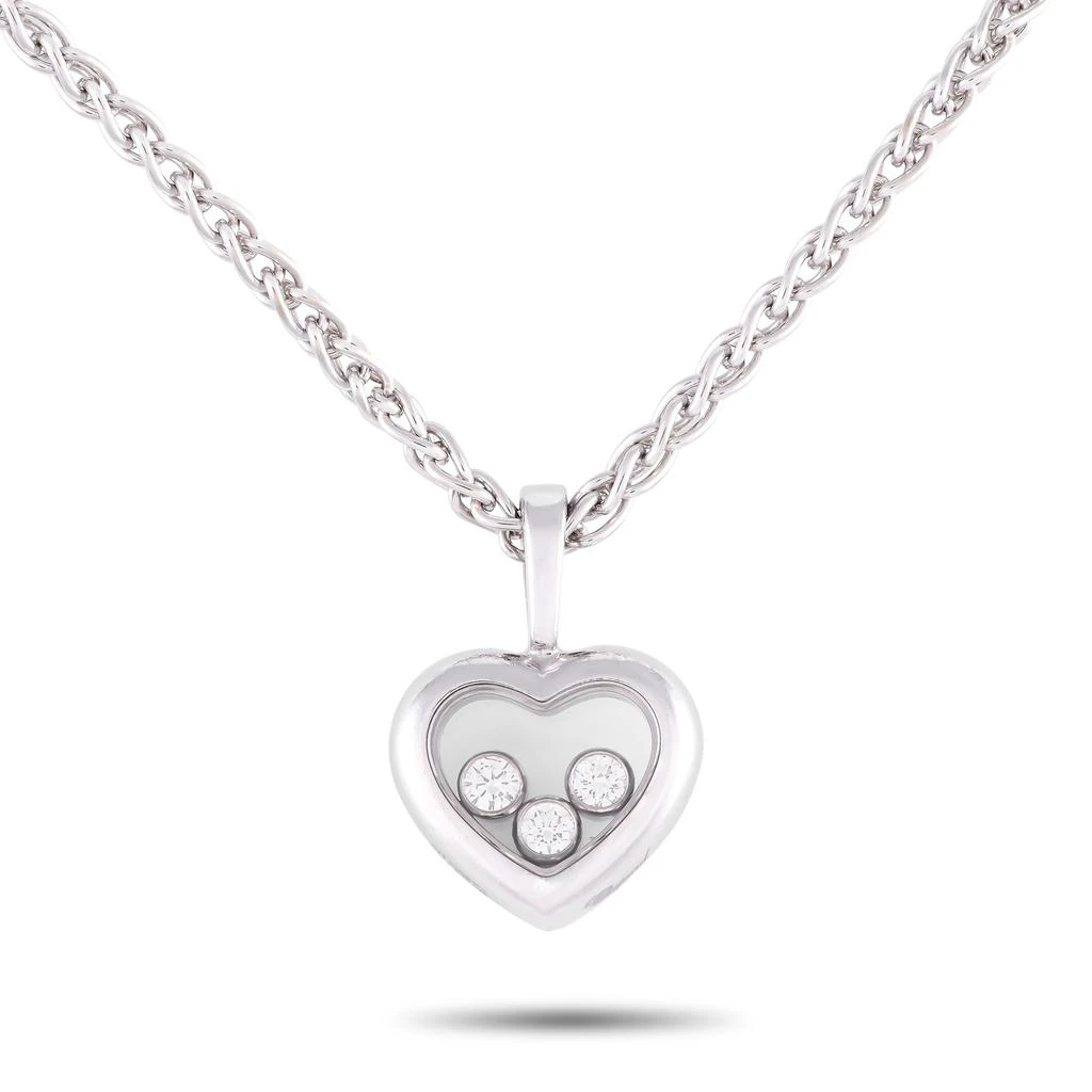 Chopard Happy Diamond 18K White Gold Diamond Heart Necklace CH01-093024 1