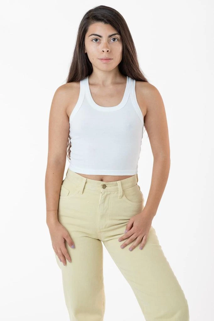Los Angeles Apparel 4328 - Sporty Baby Rib Crop Tank 22