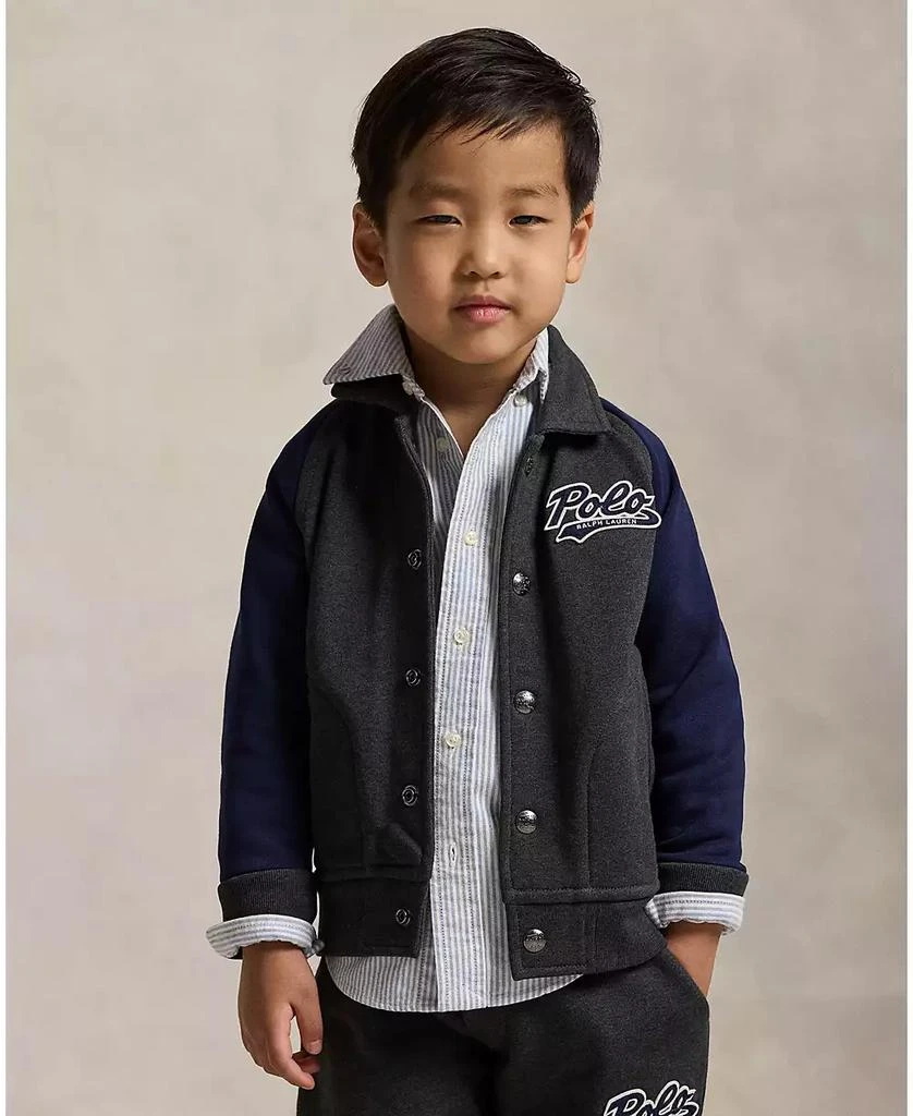 Ralph Lauren Toddler and Little Boy 2-7 Logo Fleece Jacket