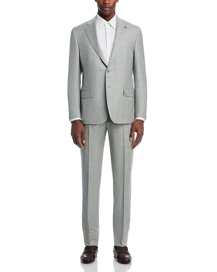 Hart Schaffner Marx Classic Fit Shark Tonal Windowpane Suit