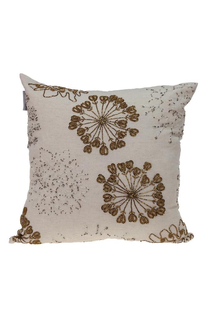 Parkland Periwinkle Beaded Accent Pillow