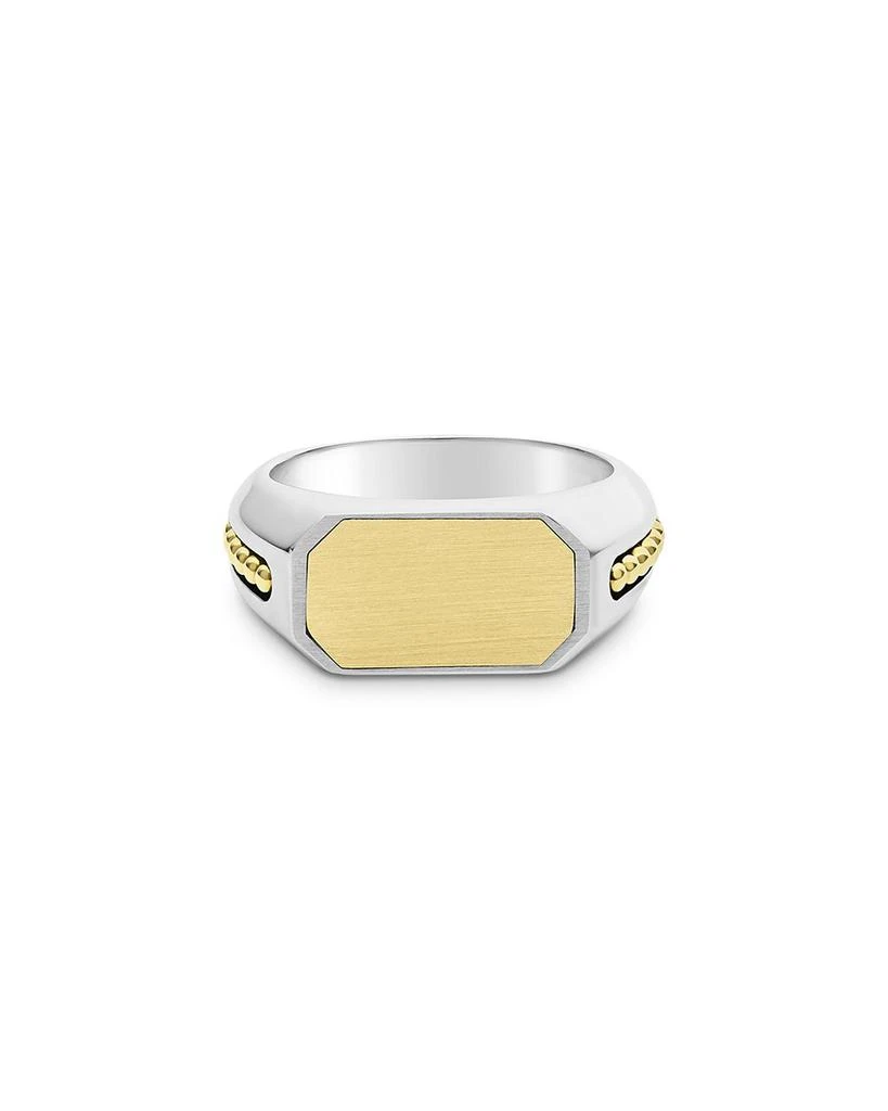 LAGOS Men
s 18K Yellow Gold
Sterling Silver Anthem Octagon Ring 3