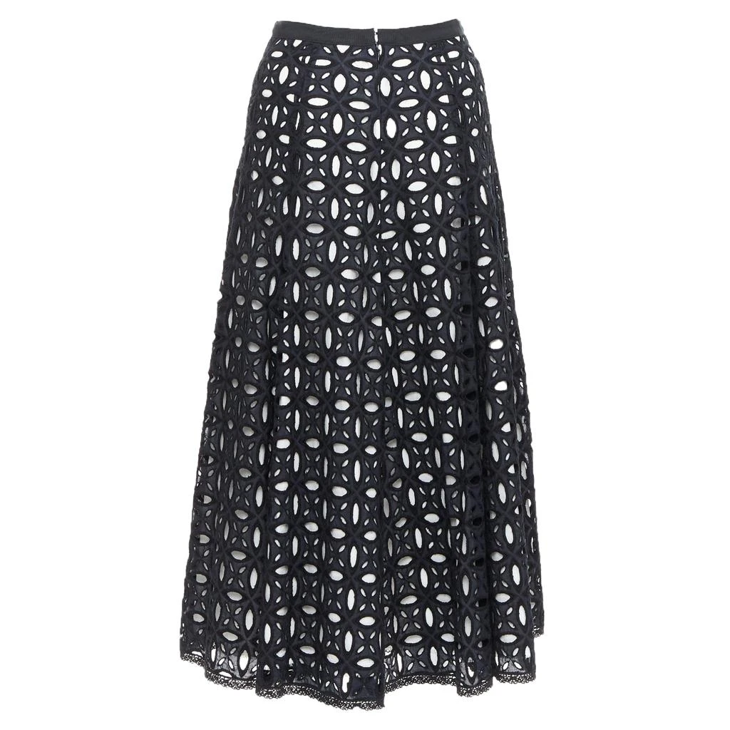 Andrew Gn black white embroidered skirt 5