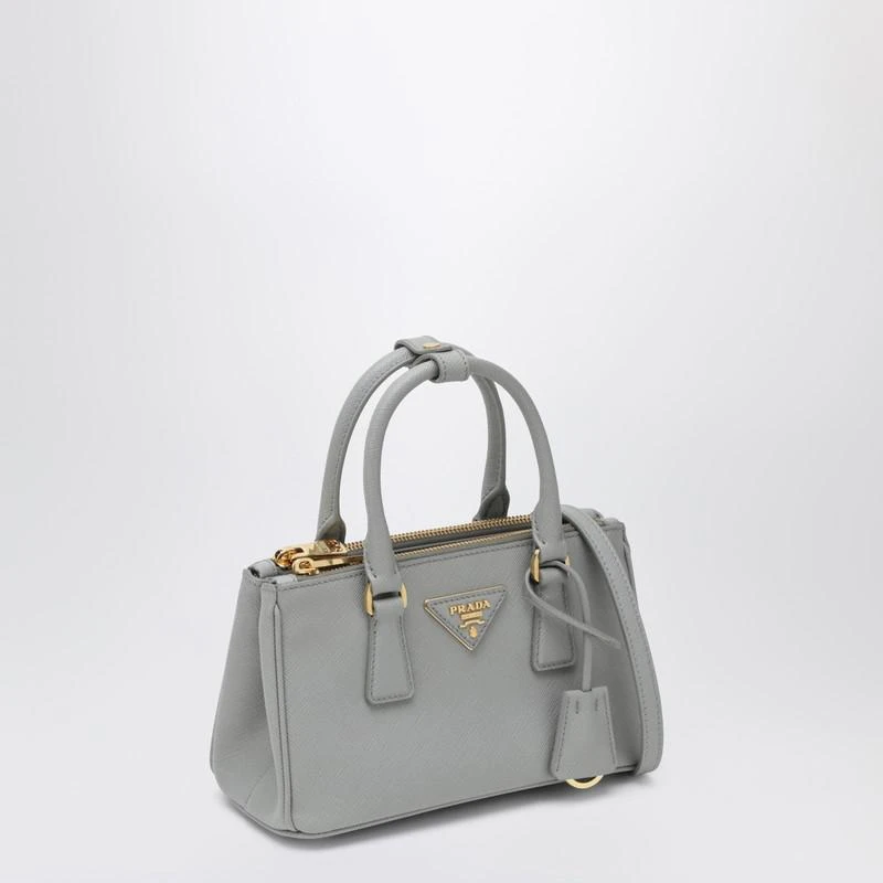 Prada Galleria mini bag light grey 3