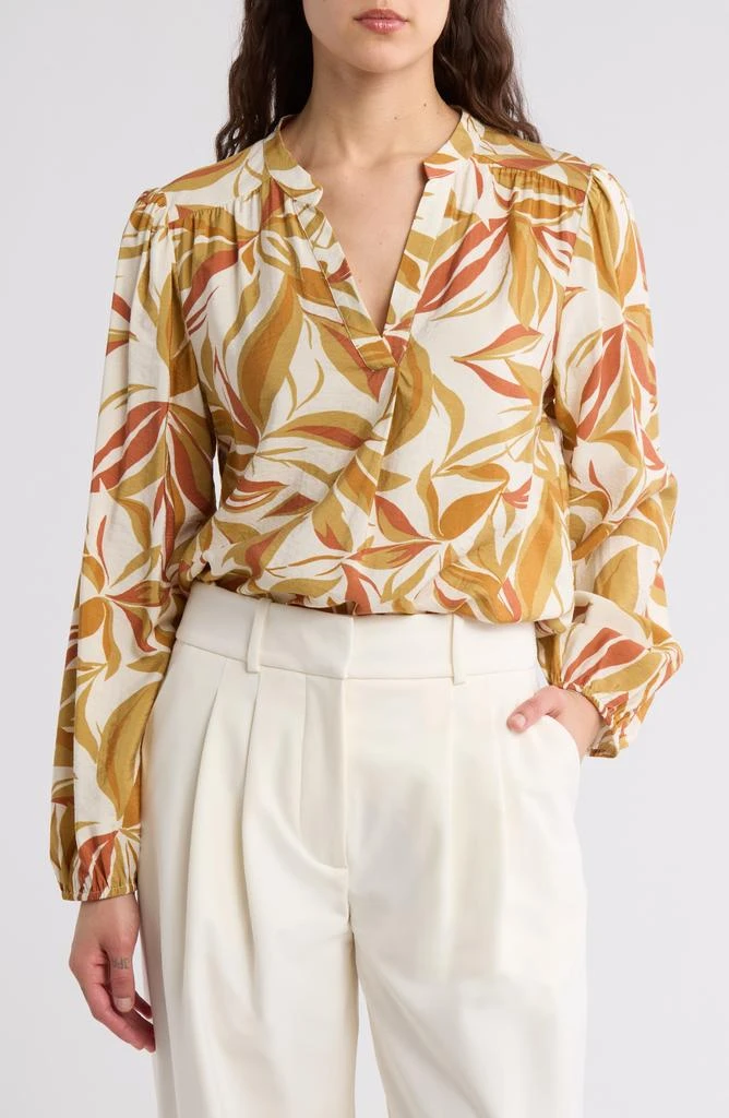 Pleione Textured Long Sleeve Top 1