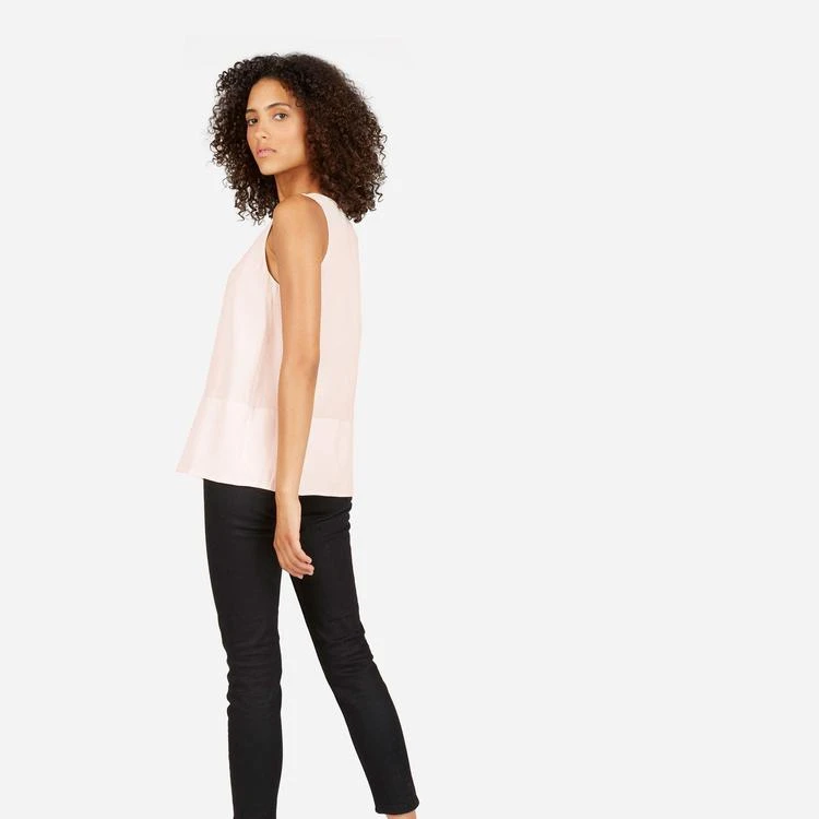 Everlane The Double-Lined Silk V-Neck Tank 4