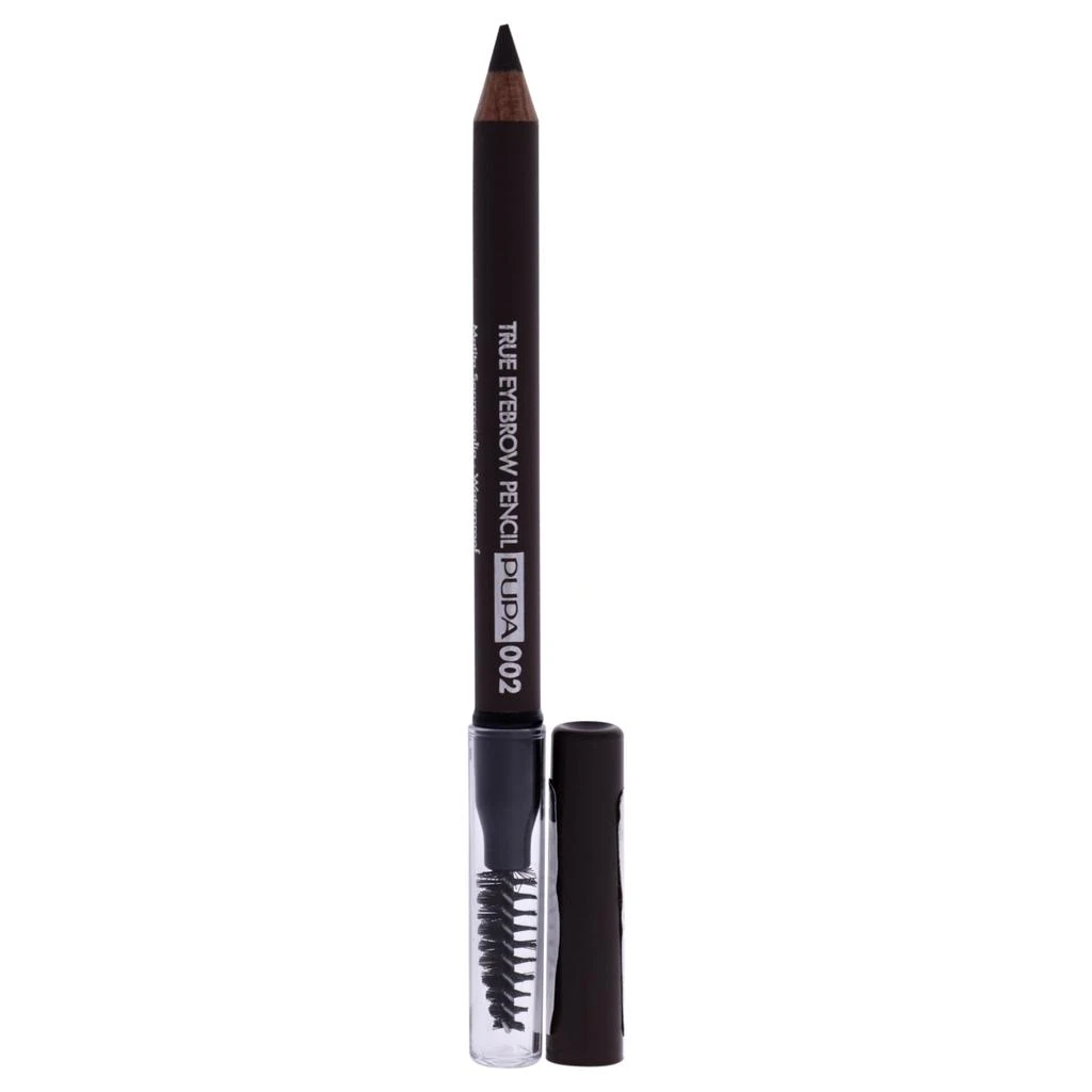 PUPA Milano True Eyebrow Pencil Waterproof - 002 Brown by  for Unisex 0.023 oz Eyebrow Pencil 2