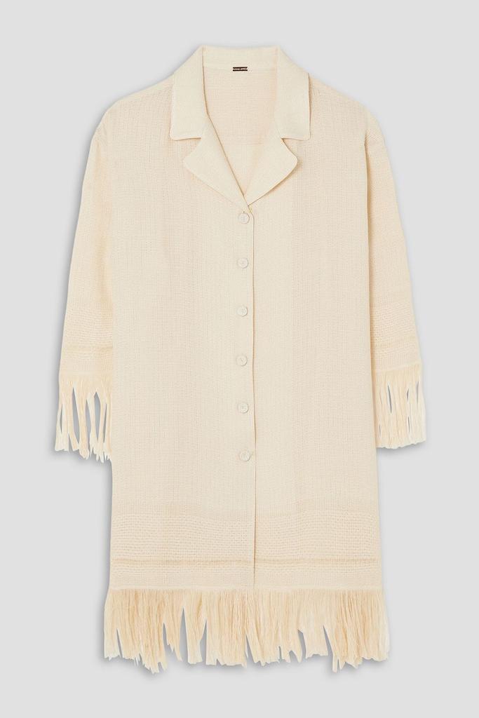 ADAM LIPPES Siwa fringed gauze shirt