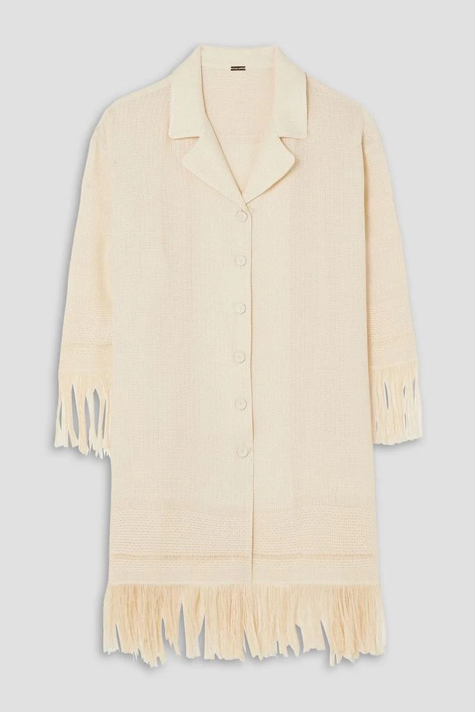 ADAM LIPPES Siwa fringed gauze shirt 1