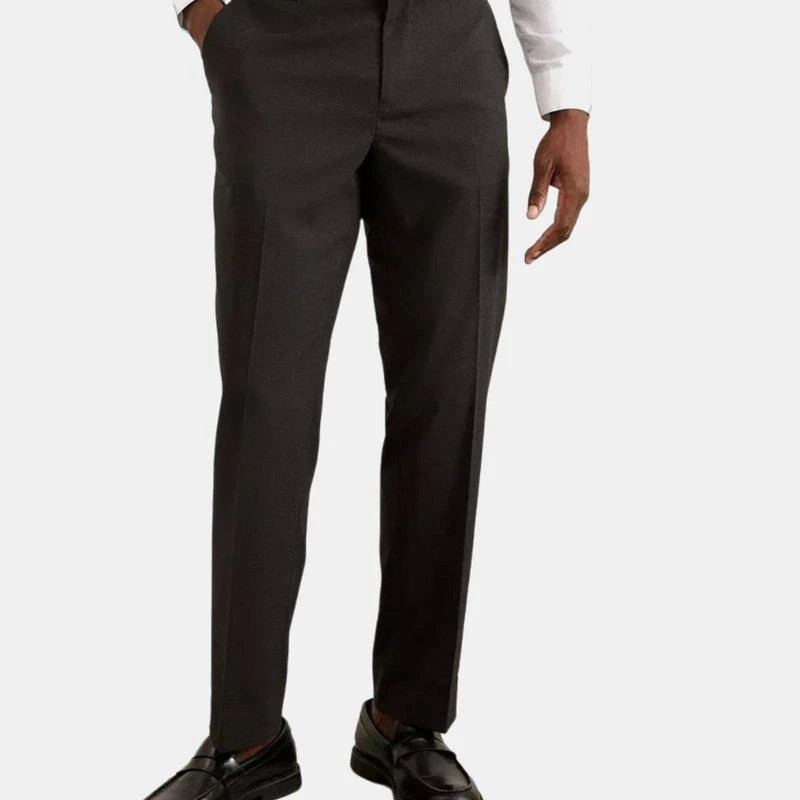 Burton Mens Essential Tailored Suit Trousers Charcoal 2