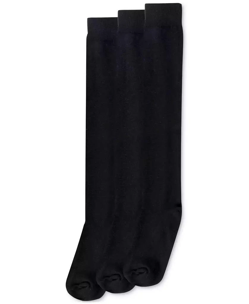 Hue Women's Flat Knit Knee High Socks 3 Pair Pack 2