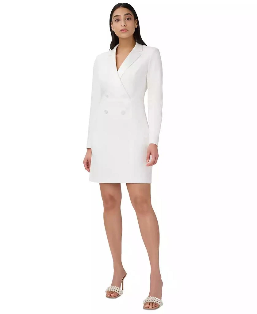 Adrianna Papell Women's Tuxedo Long Sleeve Sheath Dress 1