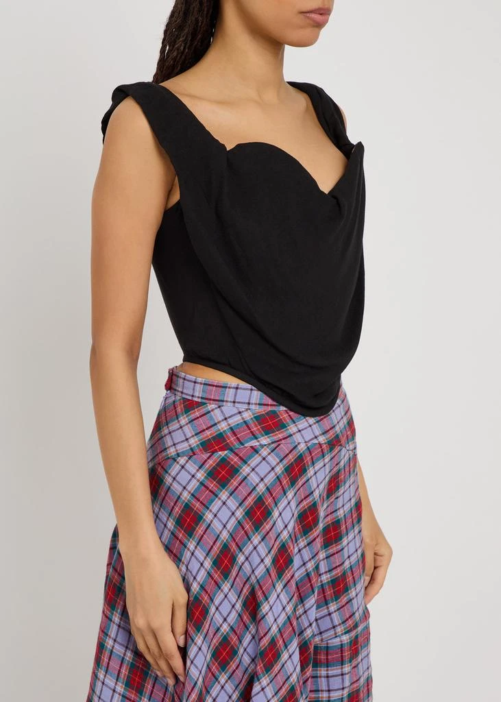 Vivienne Westwood Sunday draped woven corset top 2